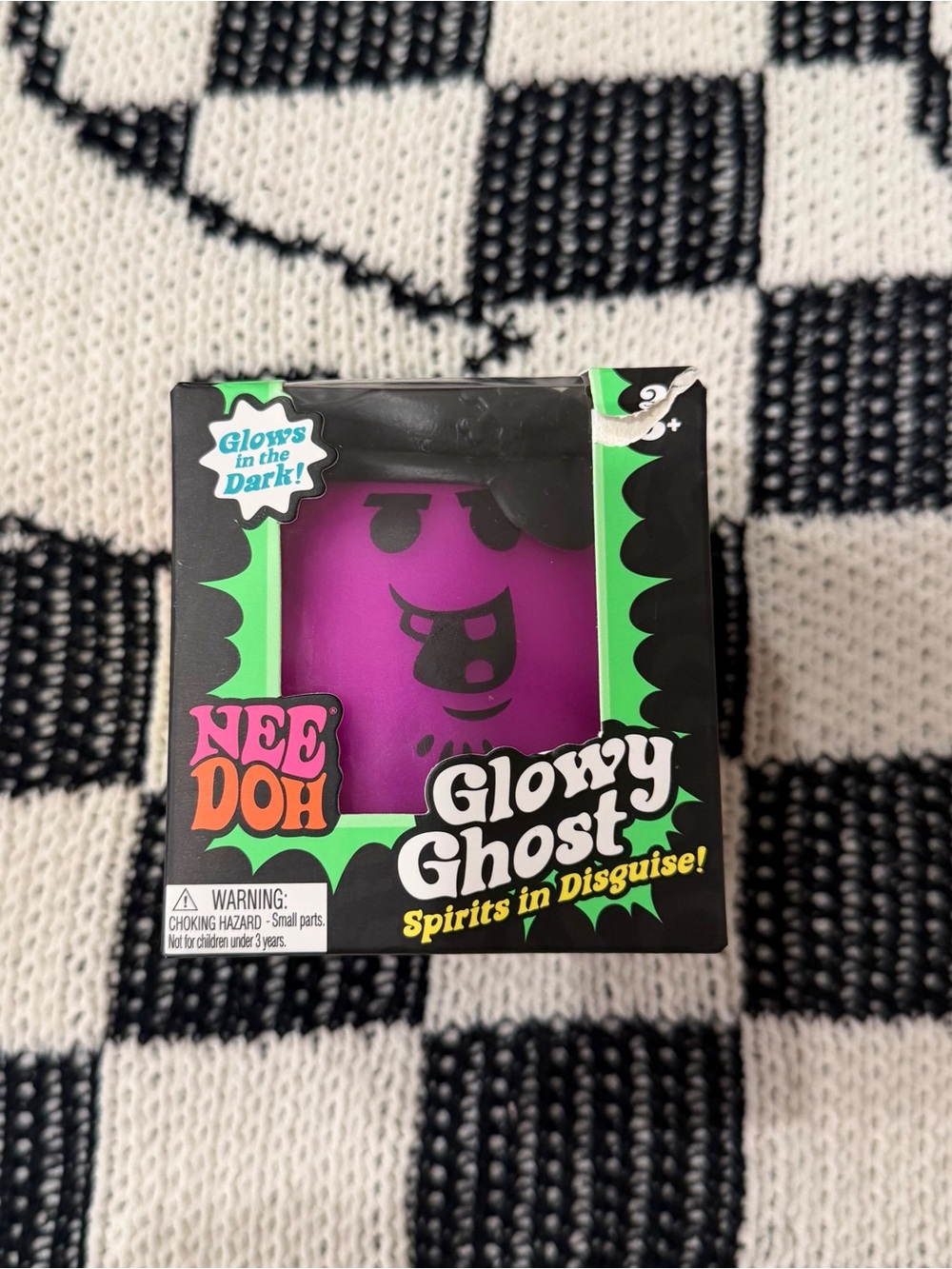 NEW Needoh Halloween Glowy Ghost - purple pirate